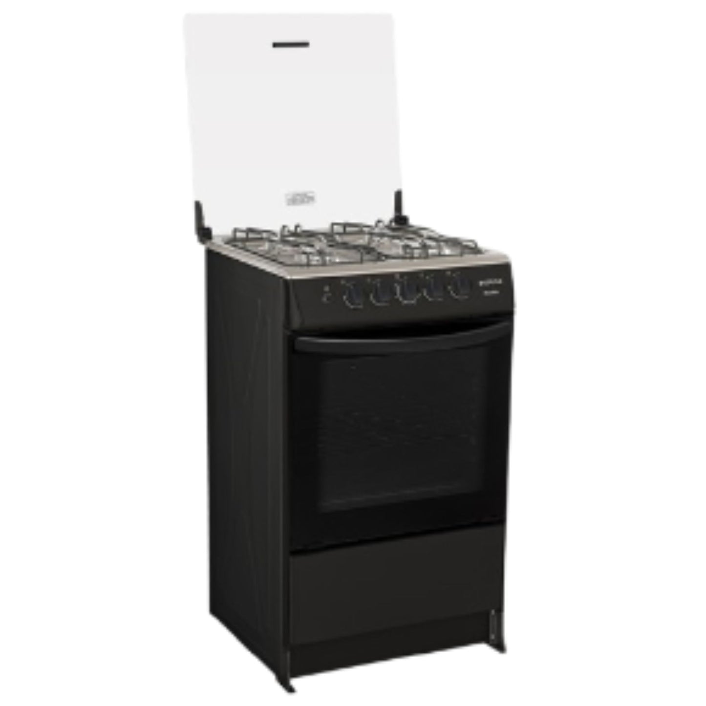 COCINA ECOLINE 4 QUEMADORES NEGRO MATE