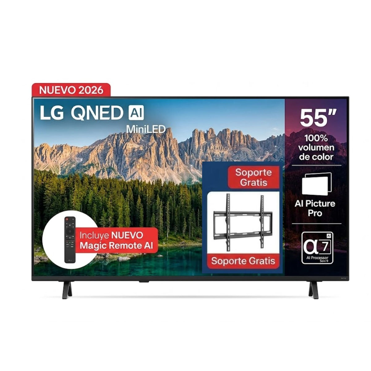 TELEVISOR LG 55" QNED MINI LED 55QNED70BSA