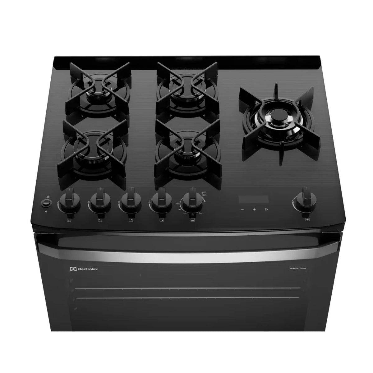 COCINA ELECTROLUX 5 QUEMADORES VITROCERAMICA RELOJ F5ECB