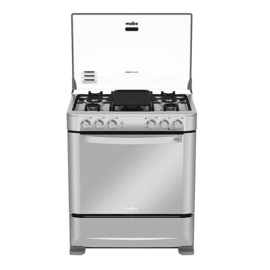 COCINA MABE 5 QUEMADORES INOX GRILL DOBLE CORTA GAS EM7635FX0