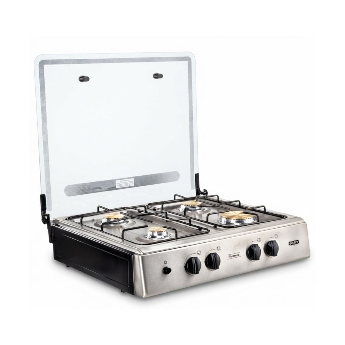 COCINETA ECOLINE 4 QUEMADORES TAPA DE VIDRIO FIORENTINA TAPA VIDRIO